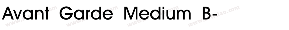 Avant Garde Medium B字体转换